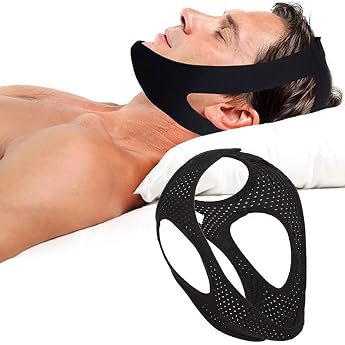 Anti Snoring Chin Strap Anti Snoring Chin Strap Anti Snoring Band Snoring Stopper Snoring Solution for Snoring Reduction Snore Relief Chin Strap 2025 Update Black