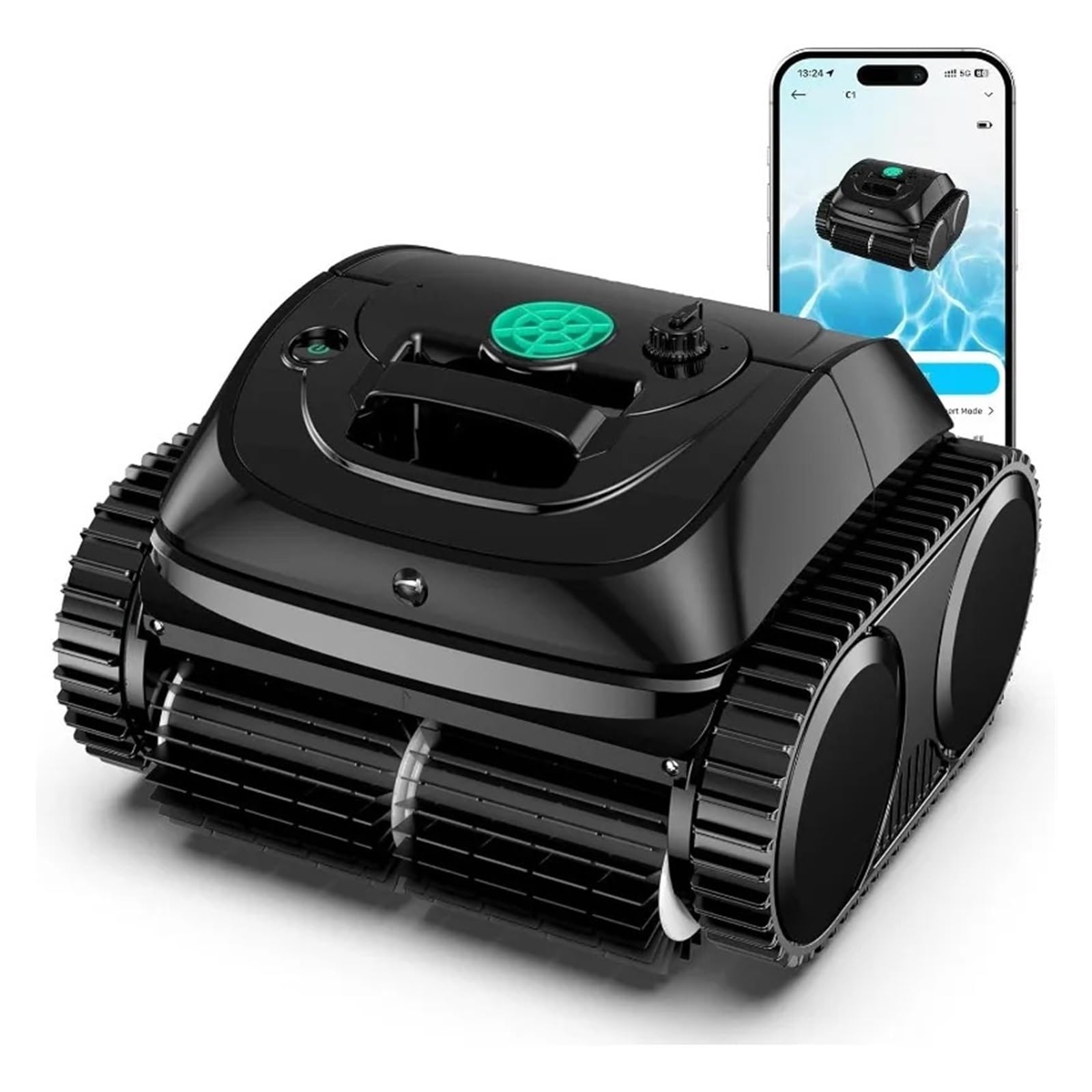 SICWEDIM C1 Robotic Pool Vacuum For Inground Pools, 150min Runtime Cordless Cleaner Up To 1,614Sq.ft