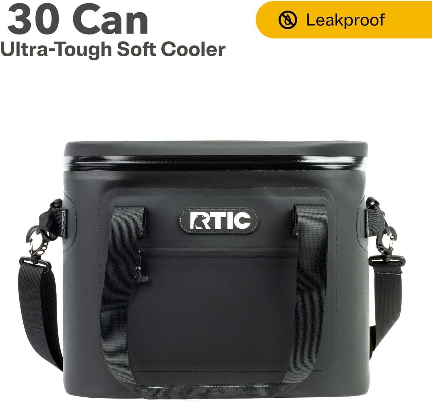 RTIC Ultra-Tough Soft Cooler 30 Can, Insulated Bag Portable Ice Chest Box for Lunch, Beach, Drink, Beverage, Travel, Camping, Picnic, Car, Trips, Floating Cooler Leak-Proof with Zipper - Image 2