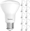 Sunco 10 Pack BR20 LED Bulb Dimmable, Small Recessed Lighting Bulbs, R20 Mini Flood Light Indoor, 550 LM, 7W 50W Equivalent, 4000K Cool White, E26 Base, Can Light for Home, Kitchen, Bedroom UL