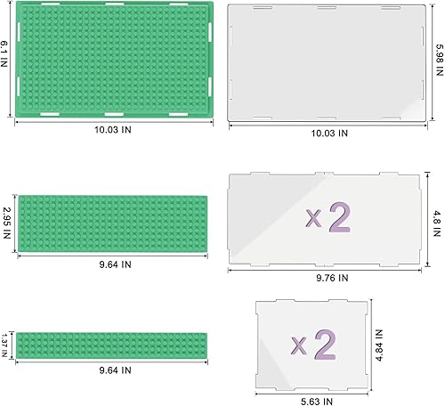 Vista 16 de KKU Vitrina para bloques de figuras de acción de minifiguras, caja de exhibición de minifiguras acrílicas, caja de almacenamiento con 3 pasos