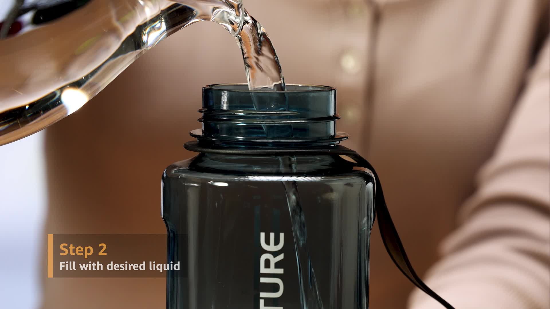 Lifeventure 1 Litre Tritan Flask for Hiking, Camping, Outdoor