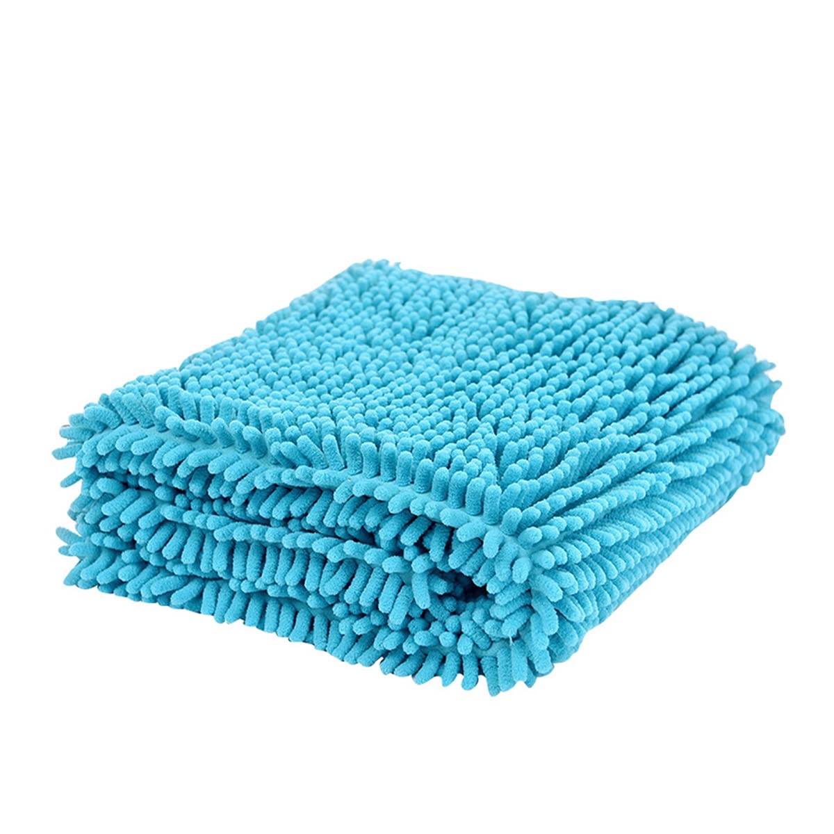 PetPhindU Dog Towel Ultra Absorbent Microfiber Chenille Cat Bath Towel with Hand Pockets Quick Drying and Machine Washable Durable Pet Bath Towel for Dogs Of All Breeds (grey, Blue, Purple, Pink)