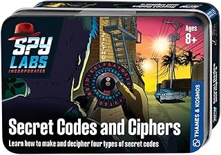 Thames & Kosmos Spy Labs Inc: Secret Codes and Ciphers Learn How to Make & Exchange Coded Messages! | Essential Tools & Tricks of The Trade from The Detective Gear Experts for Young Investigators