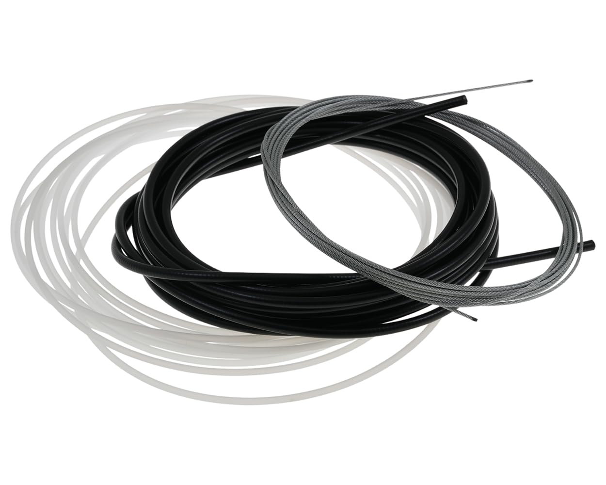 2EXTREME câble d'accélérateur Bowden 5,70 m Ø1,3 mm compatible avec scooter | Gaine extérieure 5,22 m 5/2 mm, gaine intérieure 5,24 m 3/2 mm, embouts, capuchons et douilles; pour cyclomoteur et mobylette