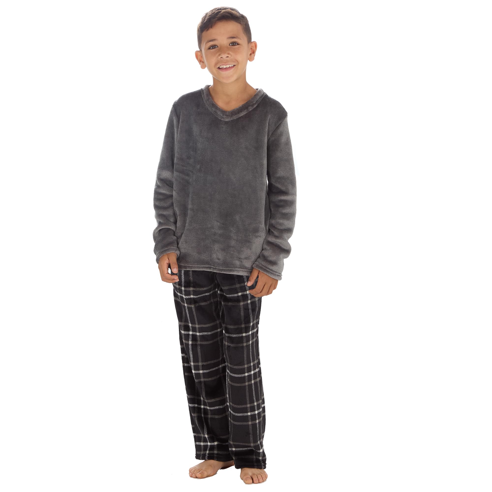Undercover Boys Fleece Lounge Set 15C657 Charcoal/Black 9-10 Years