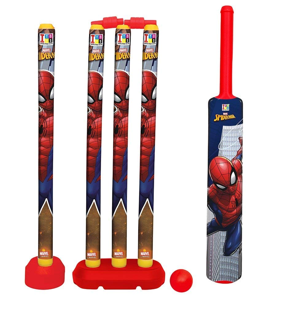 KIDIVO Plastic Cricket Set with Stump and Ball Playing Set for 2-5 Year Kids(Size:- Big, Multicolor) (Spiderman) (B08XBM5GS5) Amazon Price History, Amazon Price Tracker