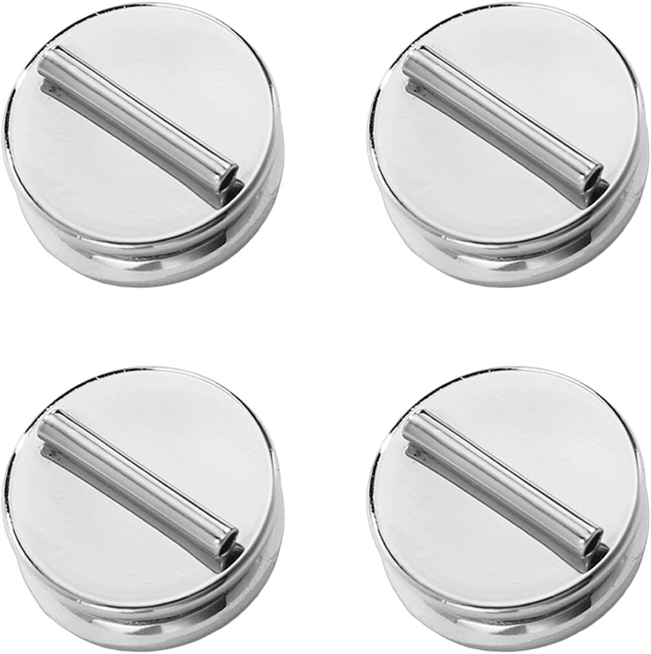 Magnetic Pin Backs 4 Pieces Multifunctional Seamless Metal Flat Top