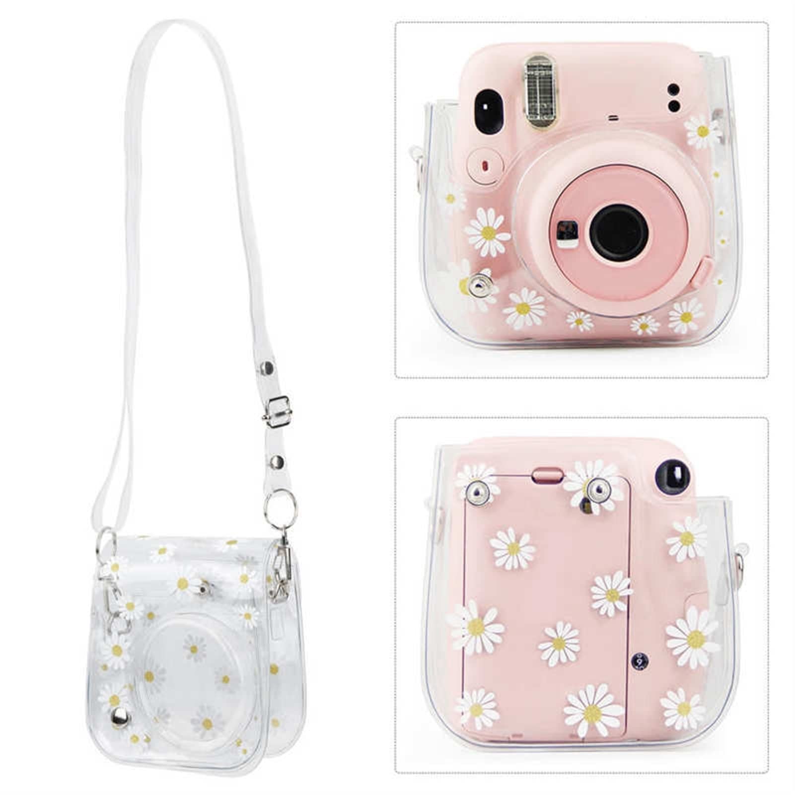 Foto estudio CLORURO DE POLIVINILO Bolsa de cámara Funda protectora Bolso protector de cámara instantánea for correa de hombro Ajuste for Fujifilm Instax Mini 11/9/8 Protección de cámara(Ra