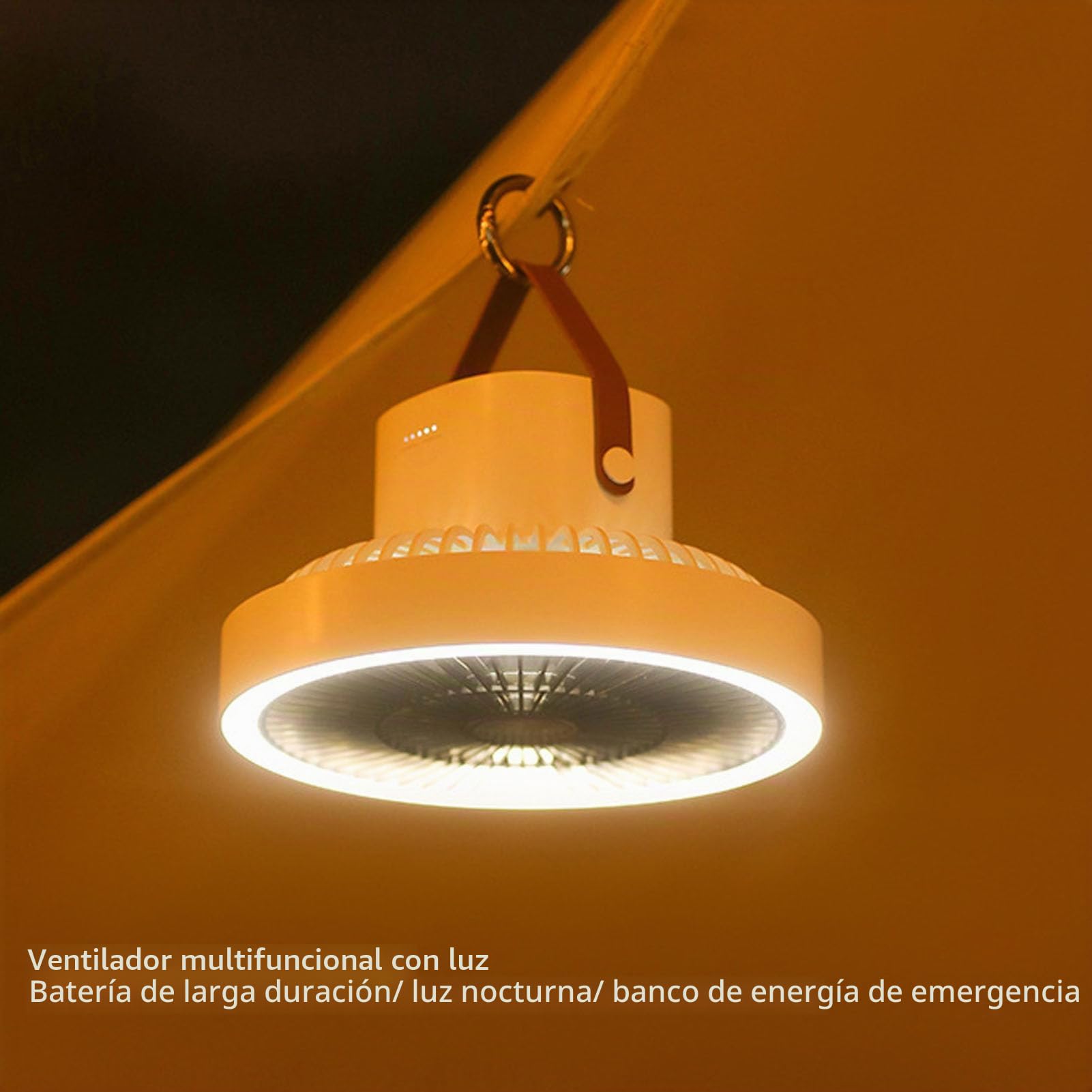 Ventilador Pequeño De Pared Con Control Remoto Luz Nocturna Y 3 Velocidades Oscilante Para Dormitorio Oficina En Casa Garaje O Taller Diseño Compacto Y Fácil Instalación