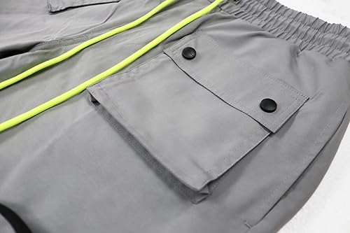 Miniatura 3 de SCREENSHOT Pantalones cortos cargo de nailon multifuncionales para hombre, tela de concha nítida, bolsillos 3D, para senderismo, parte inferior