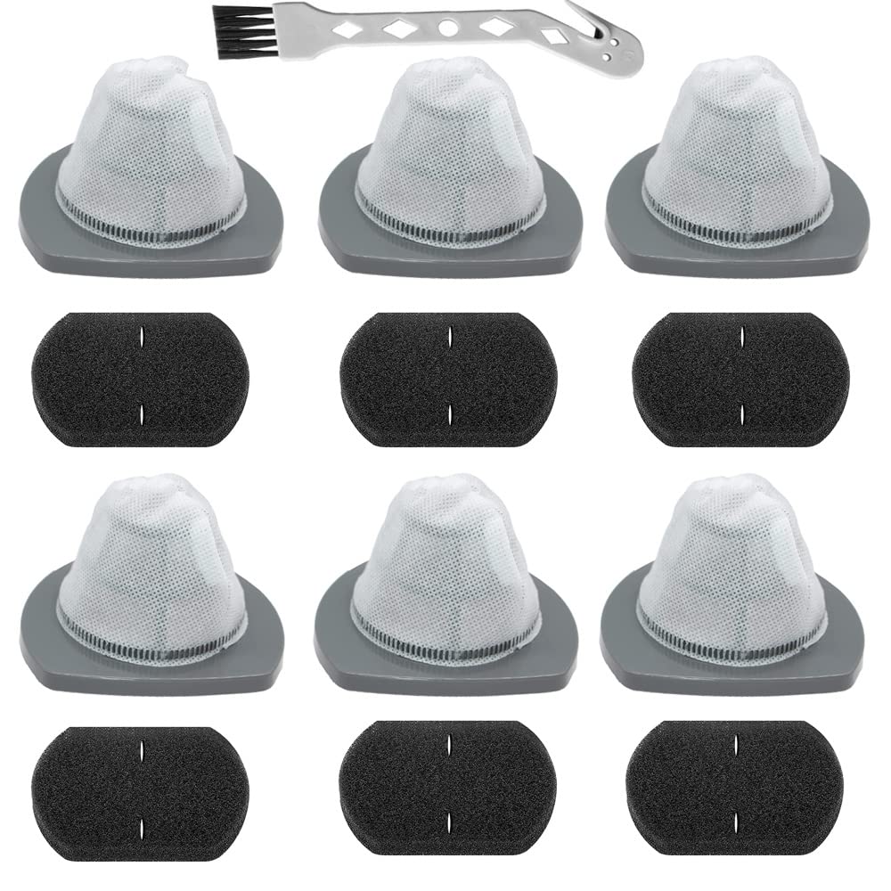 6set 2033 Vacuums Filter and Foam Filters Replacement Compatible with Bissell Featherweight Stick Lightweight Bagless Vacuum 2033, 20331, 20333, 20336, 20339, 2033M Series #1611508