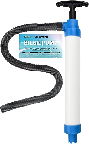 Bomba de sentina manual para barcos Kayak Bomba de sentina manual de kayak Bomba de agua manual para barcos Bomba de sentina manual portátil