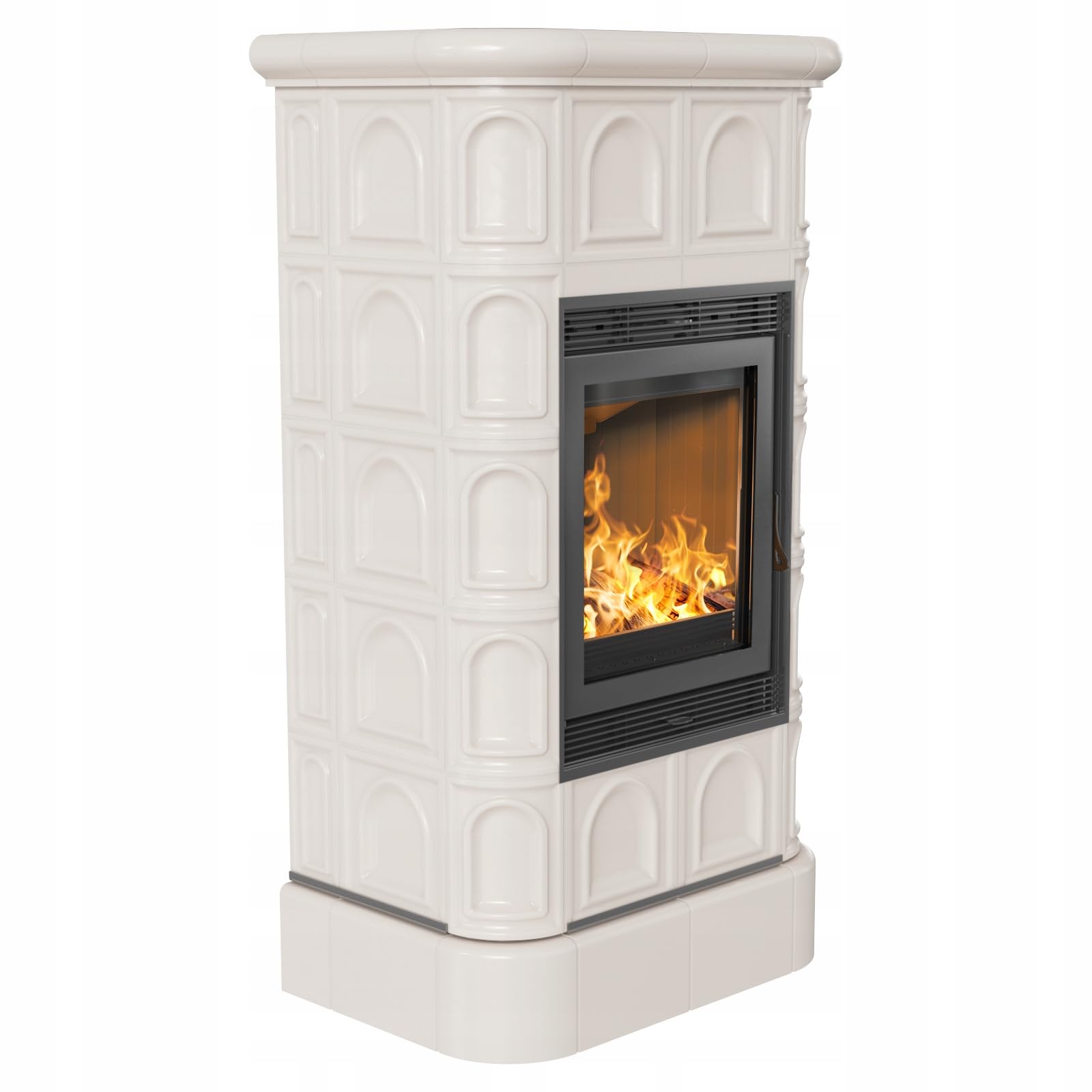 KRATKI Inserto per camino in acciaio a legna BLANKA 8 kW Ø160 A Ecodesign | Acciaio nero, efficienza 78%, classe A. Ecodesign, BImSchV 2.; combustione efficiente; basse emissioni; calore uniforme