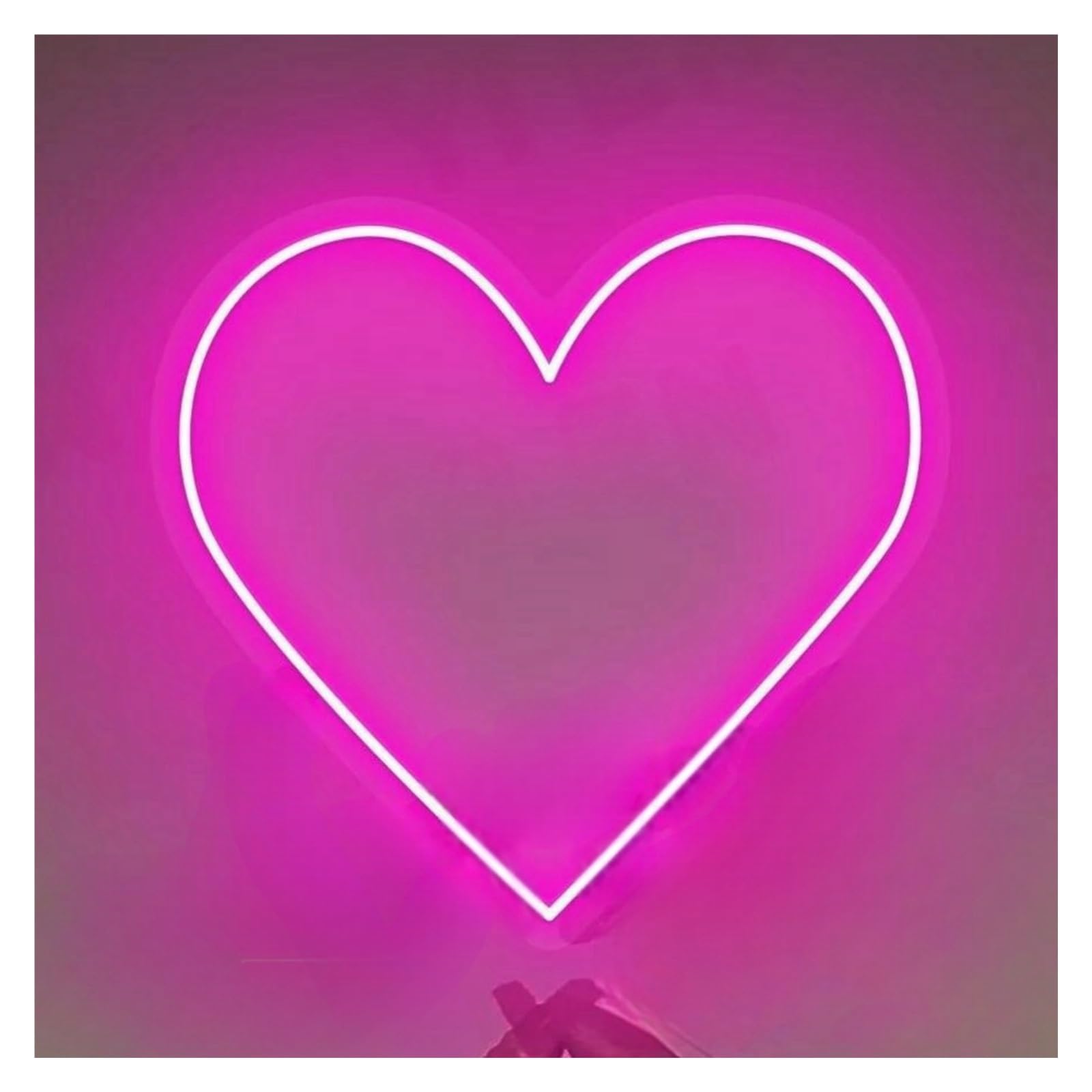LEMST Signs Lamp Heart Neon Signs USB Powered Adjustable Brightness Love Lights, Suitable for Wall Hanging Decor(D,40cm)
