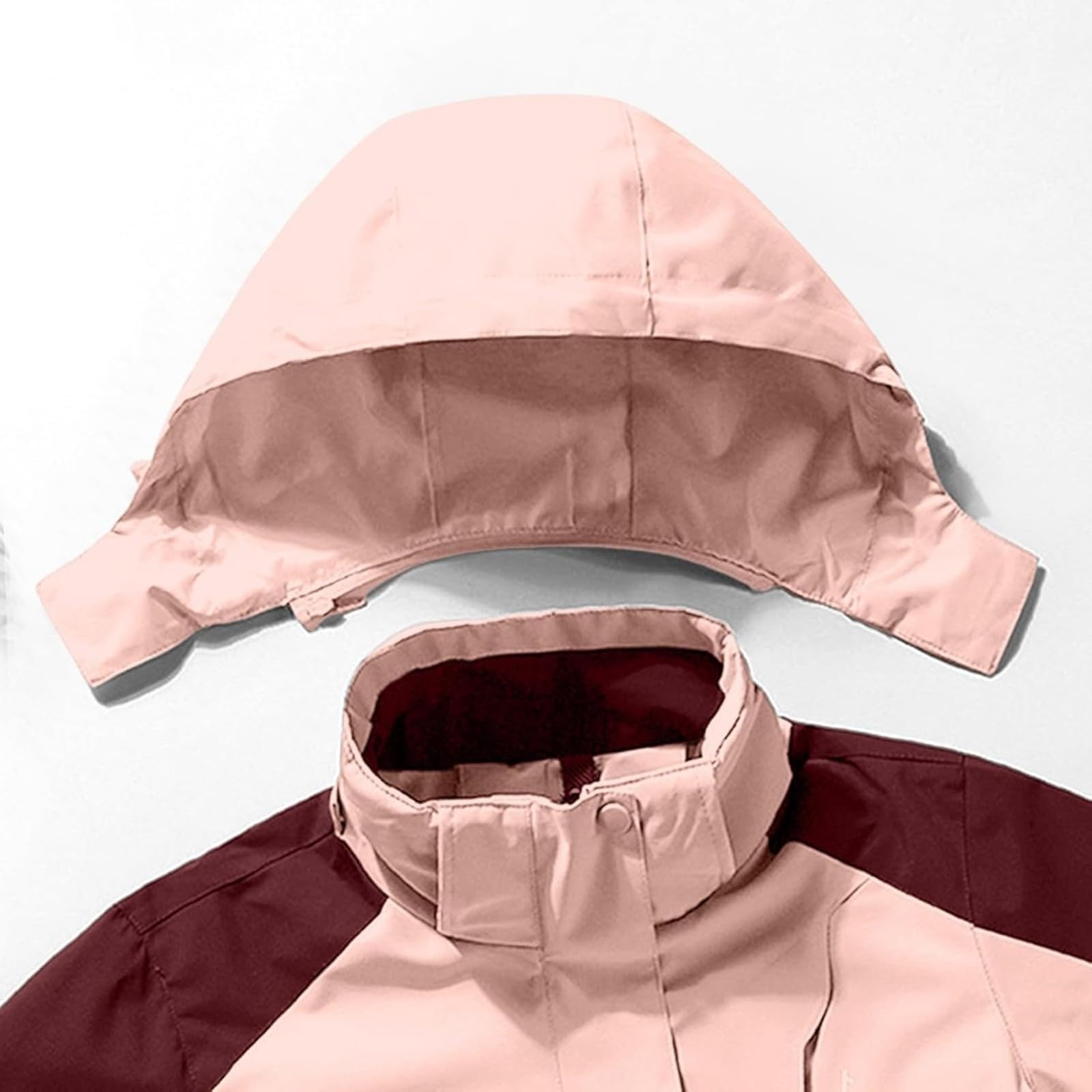 Generisch Chaqueta cortavientos ligera para mujer, abrigo deportivo informal para exteriores, impermeable transpirable para senderismo