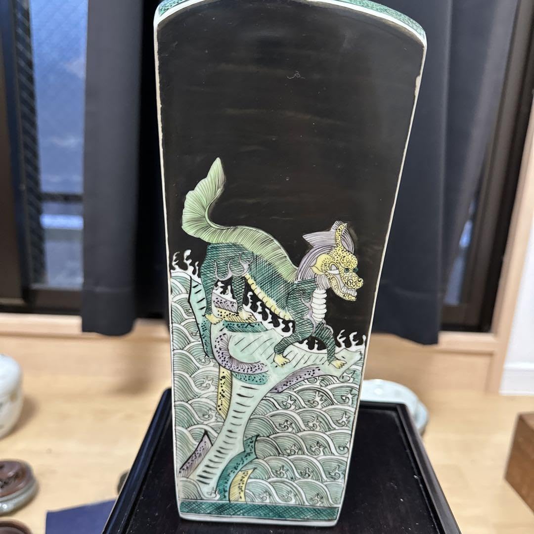 Amazon.co.jp: 珍しい花瓶 怪獣絵 中国？古美術 コレクション 