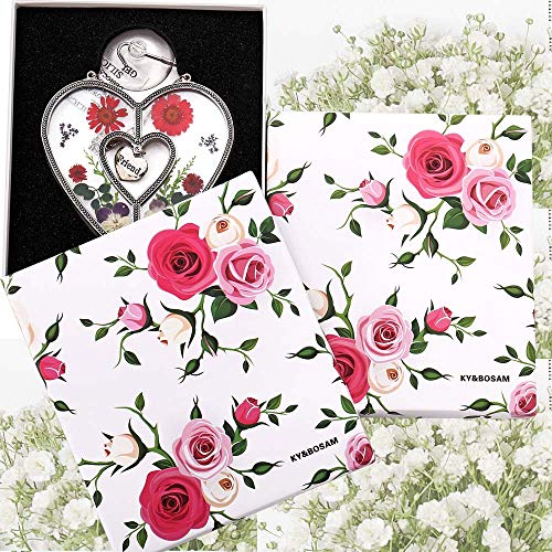 image for KY&BOSAM Nurse Heart Suncatchers Stained Glass Suncatchers for Windows