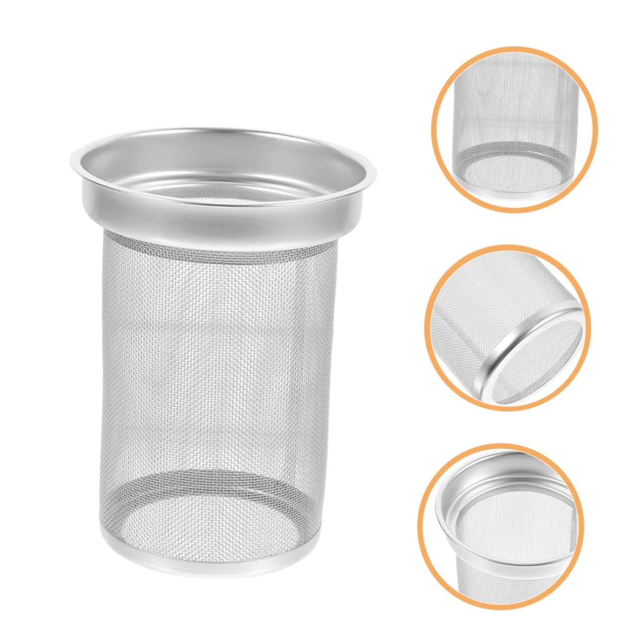 ULTECHNOVO Filtre à Thé en Acier Inoxydable Robuste 7,6x7,0x9,2 Cm Infuseur Métallique pour Théière Accessoires Cuisine Maison pour Infusion de Thé en Vrac