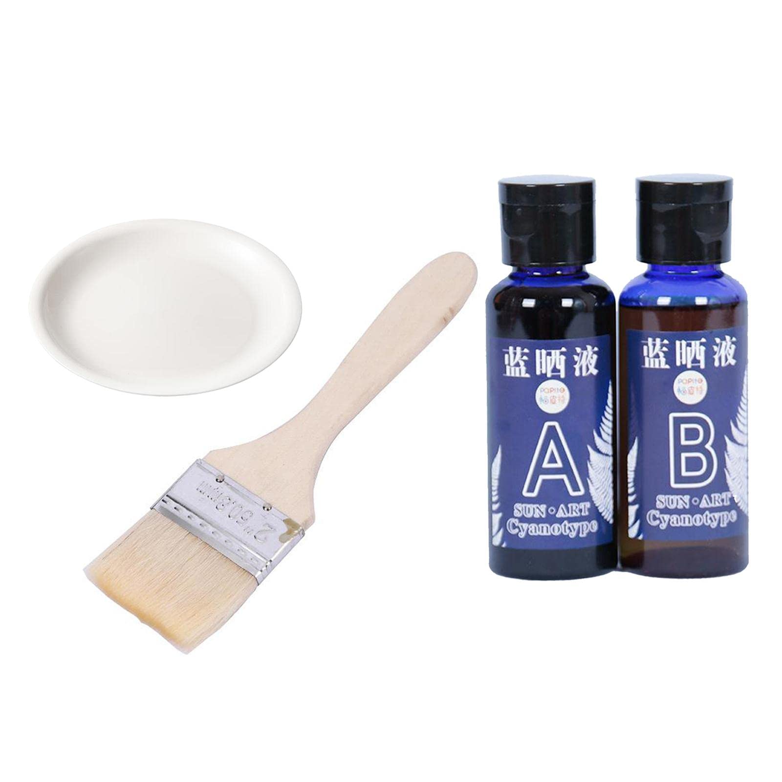 Club Bollywood®Jacquard Cyanotype Solar Blueprint Dry Blue on Fabric DIY Kit Craft 50ml| Art Supplies | Printmaking |2 Bottles Cyanotype-picture-31