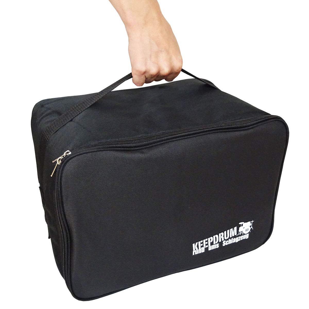 keepdrum DC1M Junior Cajón para niños, taburete de tambor azul + funda + almohadilla de asiento
