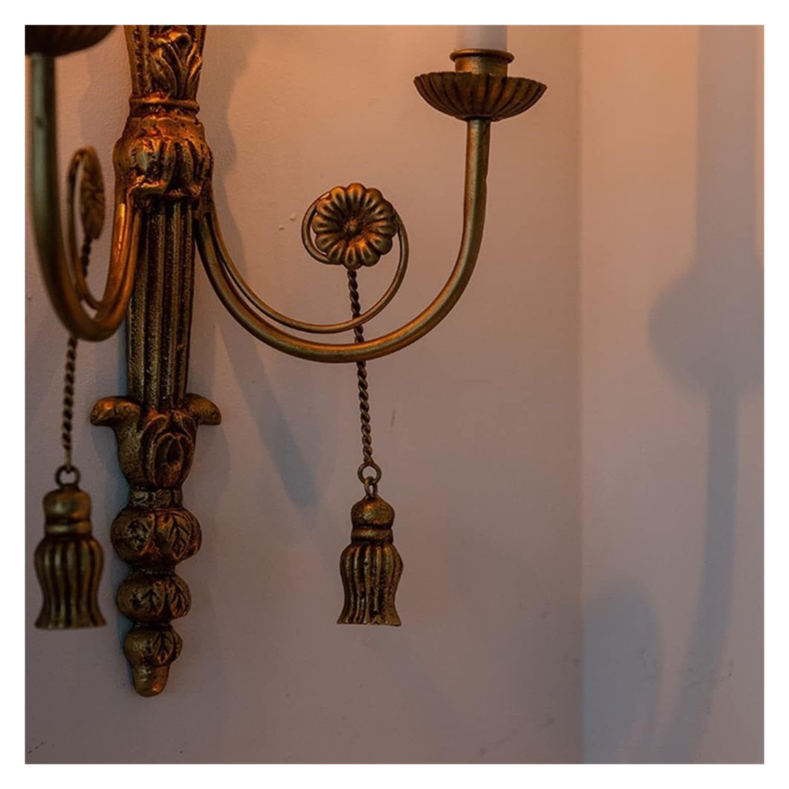 Centro de Mesa Portavelas de Metal for Colgar en la Pared Regalo para una casa Nueva