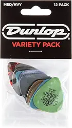 Jim Dunlop PVP102 Pacote de palhetas de guitarra média/pesada variadas (pacote com 12)
