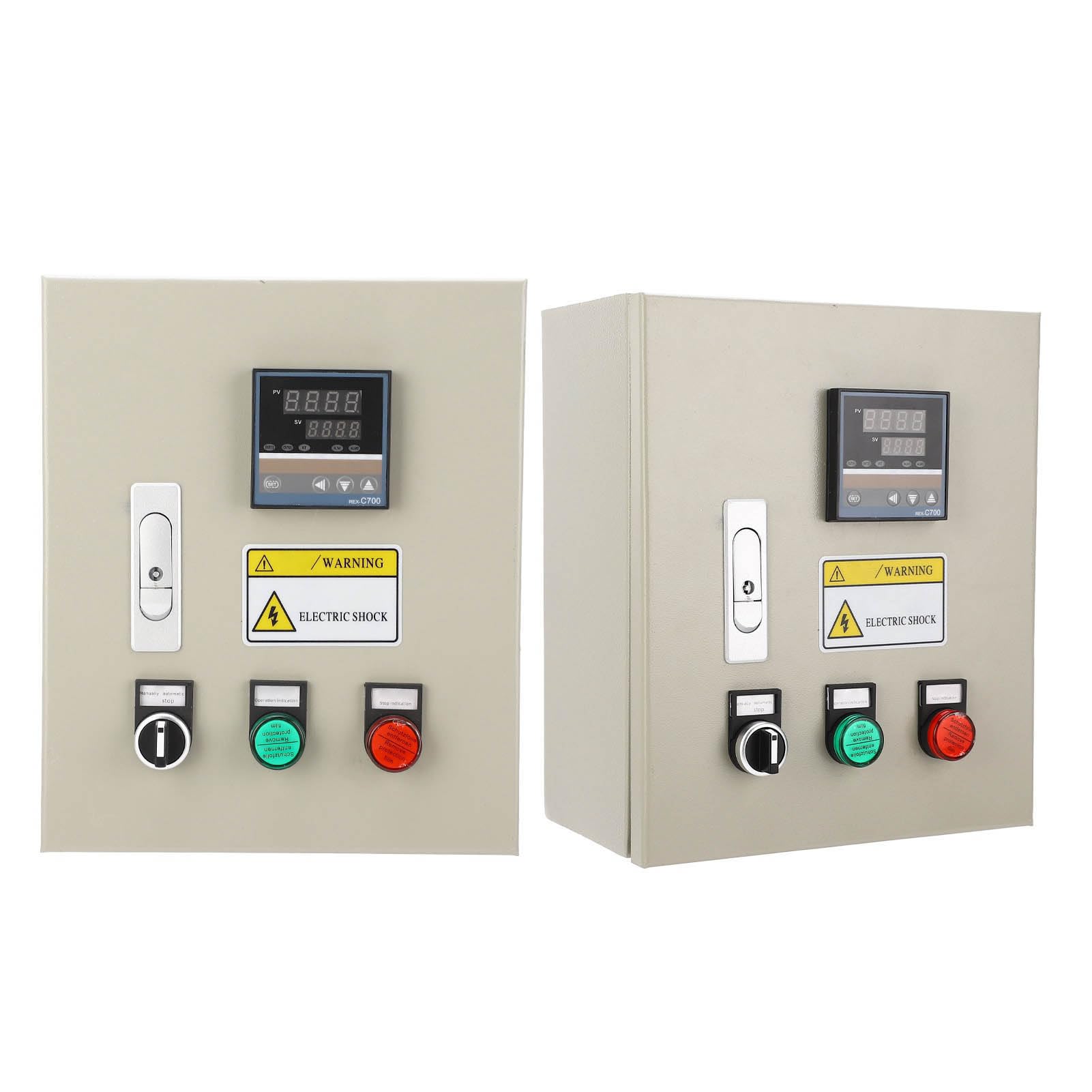 Fafeicy Trójfazowy Regulator Temperatury, Obudowa Stalowa ABS PID, 3 Fazowy