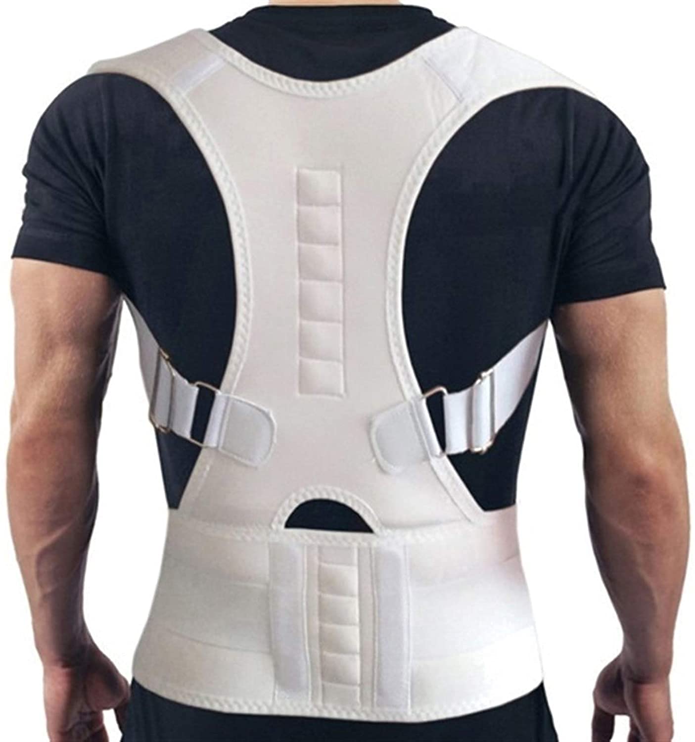 Correttore Magnetico per la Postura della Schiena Correttore della Colonna Vertebrale della Clvicola Prevenire l'incurvamento Supporto per la Schiena Regolabile Tutore Raddrizzatore per la Schiena