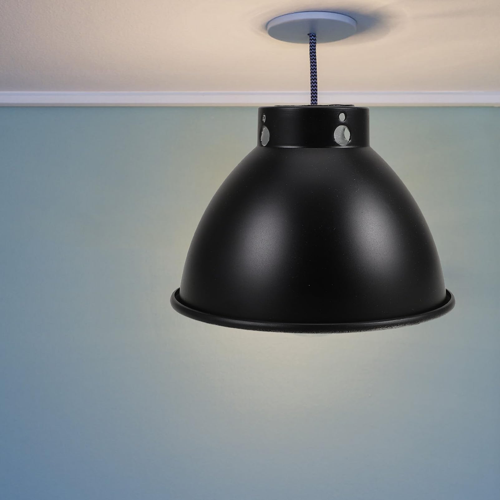 CLISPEED Reptilien Wärmelampen Reflektor Metall Kuppel Lampenschirm Kompatibel Für Basking Bulbs Uvb Lampen Optimierte Lichtverteilung Für Terrarium Heizlampen