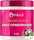 Mielle Organics Babassu & Mint Deep Conditioner with Protein, Moisturizing & Conditioning Deep Treatment, Hydrating Repair for Dry, Damaged, & Frizzy Hair (8 Oz)