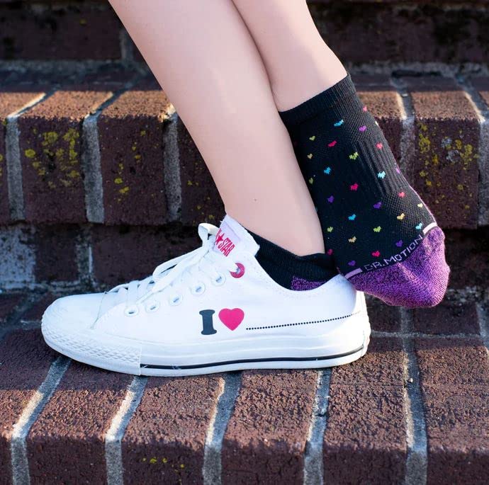 Dr. Motion 4 Pairs Womens Low Cut Cushioned Breathable Compression Ankle Socks with Arch Support2