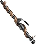 StyleCraft Stay-Temp Black Gold Professional Curling Iron with Extra-Long Thumb Grip, Extended Barrel, Marcel