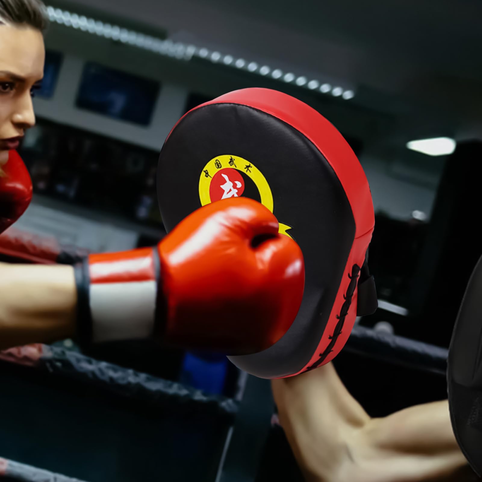 Podkładki treningowe bokserskie, rękawice do uderzania w fitness, przenośne podkładki treningowe do Muay, zawodów, fitnessu, sportu, treningu, karate, domu, siłowni