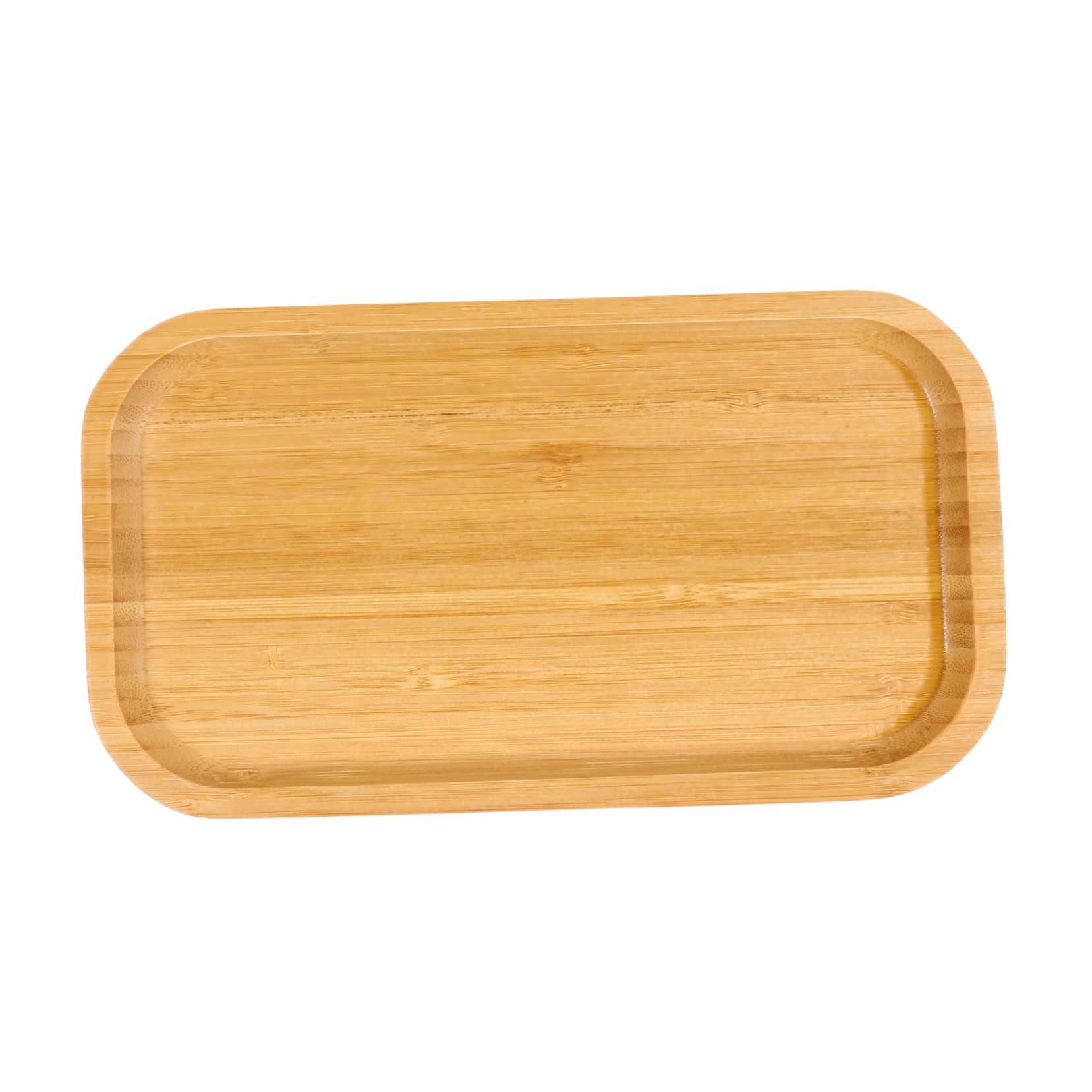 CIYODO Bamboo Pallet Snack Dessert Serving Tray Wooden Holding Tray Breakfast Bread Plate Kitchen Tableware