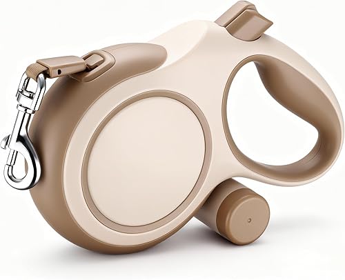 Miniatura 1 de Segarty Correa para caminar de 26 pies con soporte para bolsa de excrementos para mascotas de hasta 110 libras, correa retráctil larga sin enredos