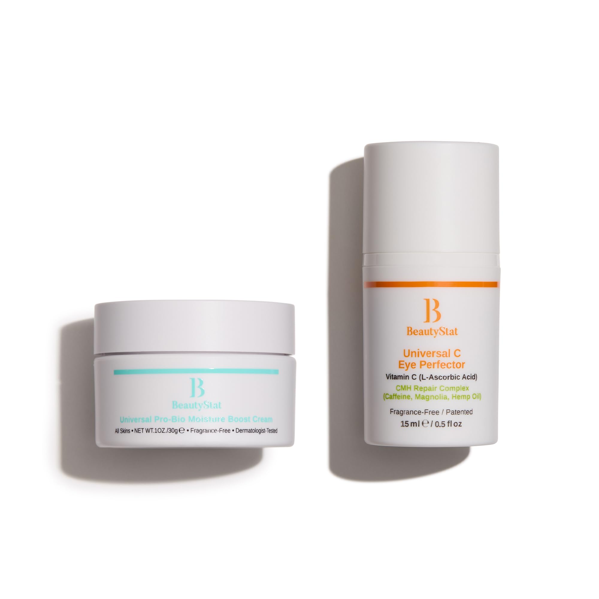 BeautyStat Ultimate Eye Perfector Bundle - 30 ml Universal Pro-Bio Moisture Cream + 15 ml Universal C Eye Perfector Vitamin C Cream