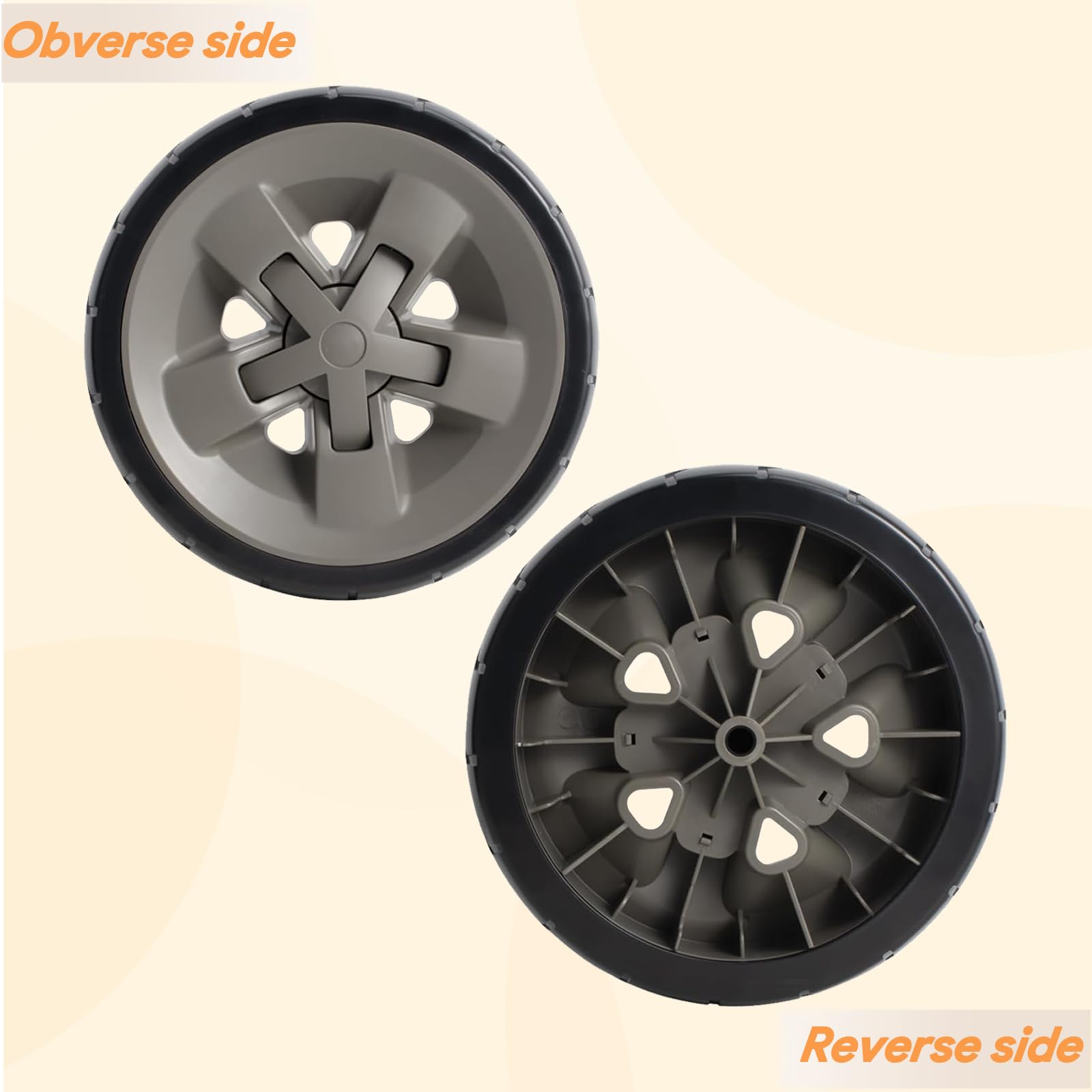 67445 Ruote per griglia Weber Genesis II e Genesis II LX 300 200 400 600, ruote in plastica da 8 pollici per ruote grill Weber, kit di 2 confezioni per ruote per griglia Weber