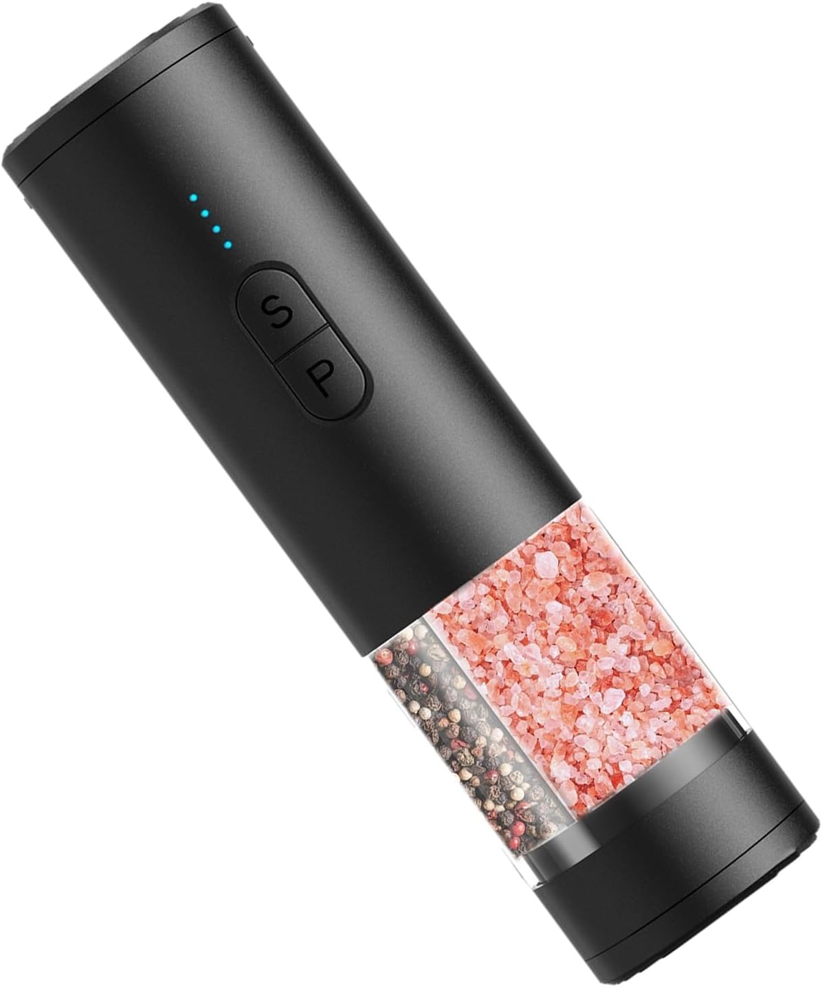 Electric Pepper Salt Grinder Set Rechargeable Battery Adjustable Coarseness Non-Rust Steel Dishwasher Safe Vibrant Colors Electric Kitchens Spices Mill