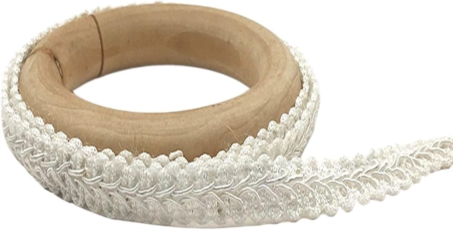 Dentelle de 5 mètres Bianco de haute qualité pour finitions vêtements
