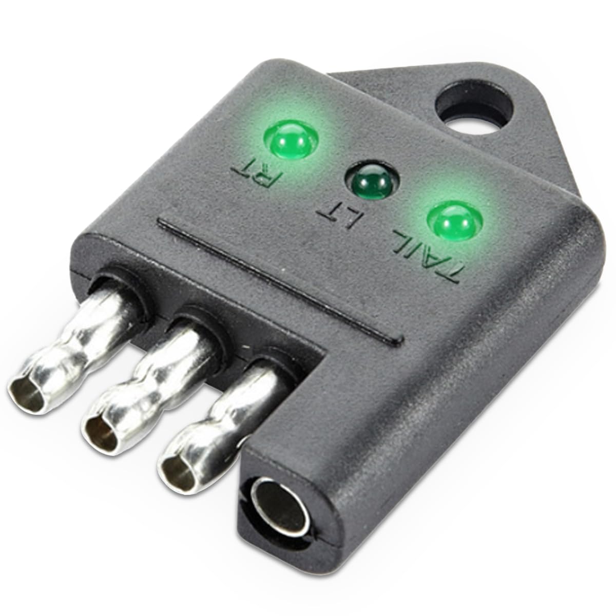 4-Pin Trailer Plug Circuit Tester - 4 Way Flat Trailer Light Wiring Tester With LED Indicators-image-35