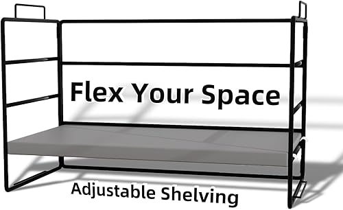Miniatura 2 de growfessor Elegante organizador de estante de escritorio de metal, almacenamiento de escritorio eficiente para suministros de oficina, diseño