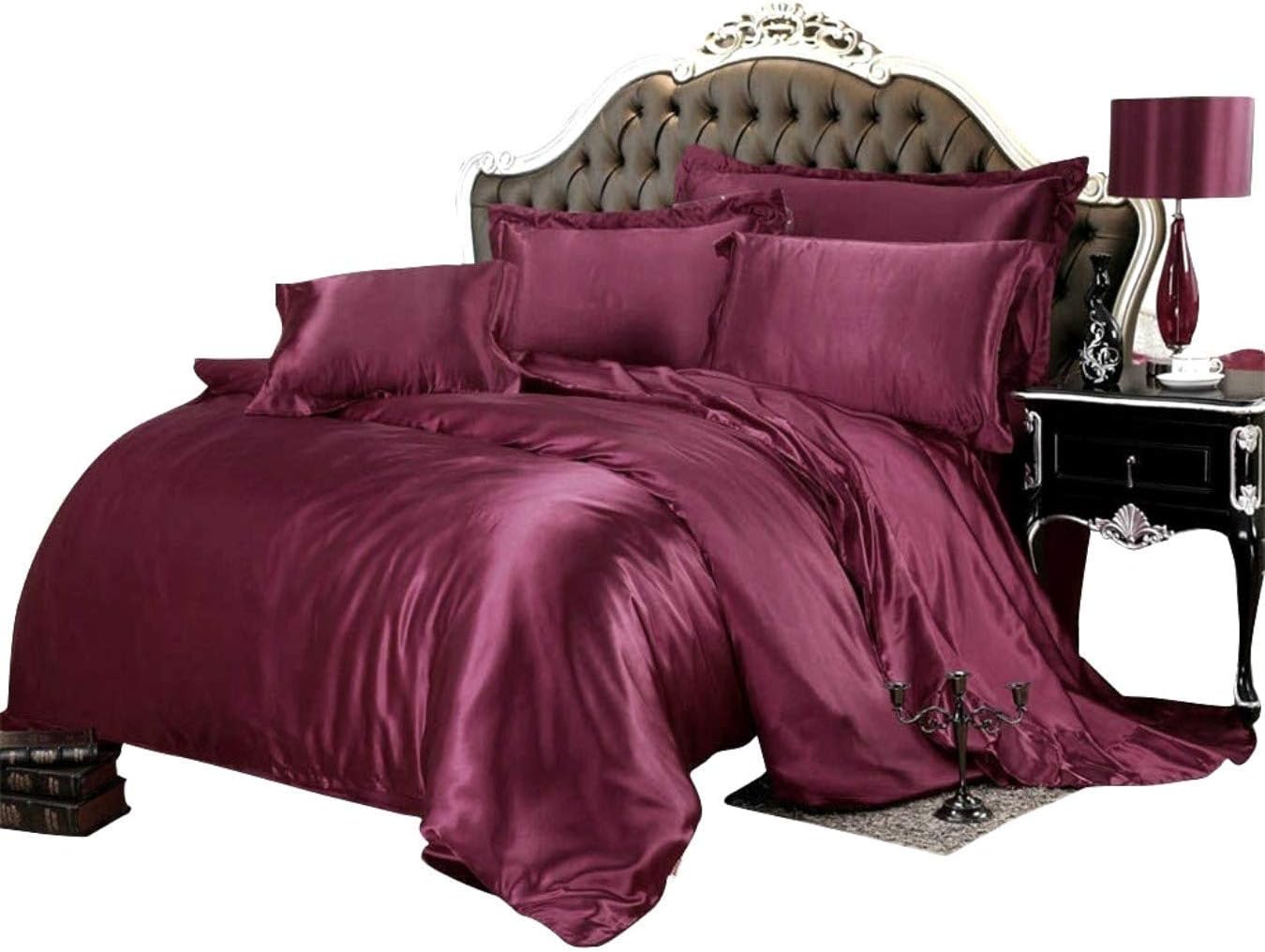 All Season Silk Satin 7 Pieces Comforter Set California King Teal Green ( Comforter + Flat Sheet + Fitted Sheet 16'' & 4 Pillowcases ) 500 GSM Comforter Sheet Set Wrinkle & Fade Resistant