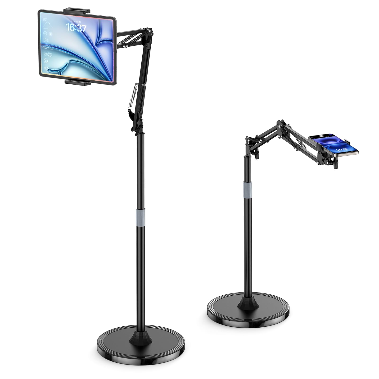 Amazon.co.jp: スマホフロアスタンド タブレット アーム 俯瞰撮影 伸縮