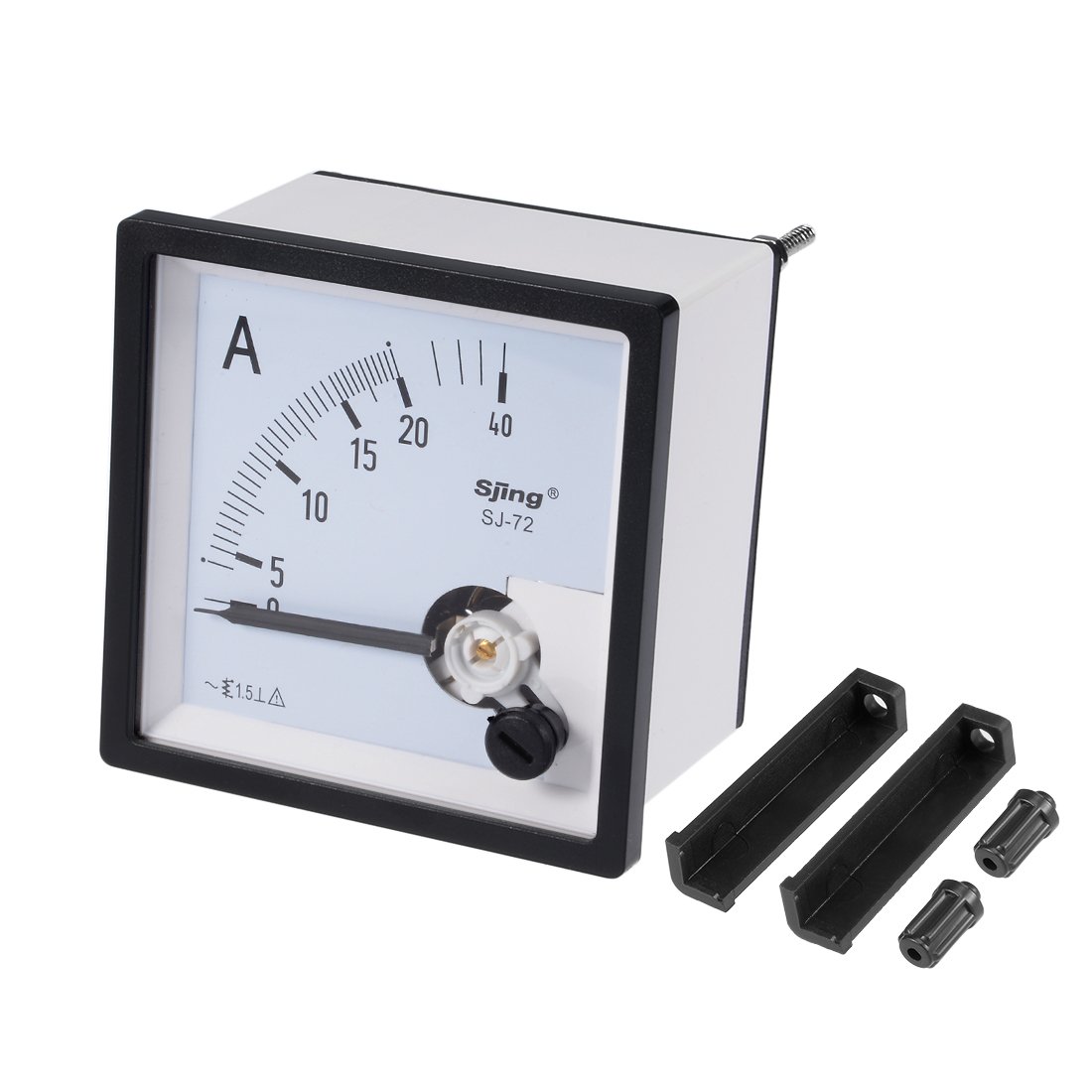sourcingmap AC 0-40A Analog Panel Ammeter Gauge Ampere Current Meter SJ-72 1.5% Tolerance