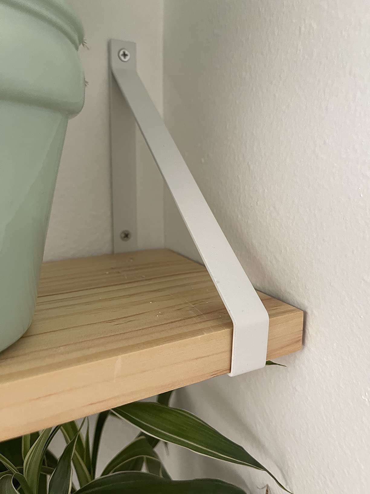 6/mo Finance Labcosi White Floating Shelves for Bathroom, Living