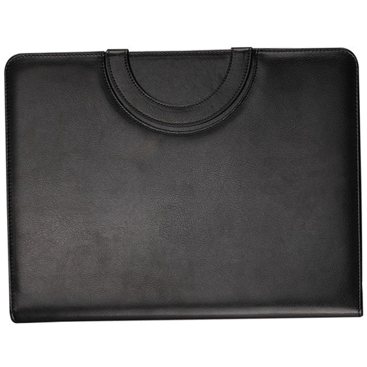 SEWACC Carpeta de Portafolios de Negocios Negra con Cremallera | A4, con Cuaderno de Notas Incluido, Varios Compartimentos, Estilo Elegante y Ligero para Llevar