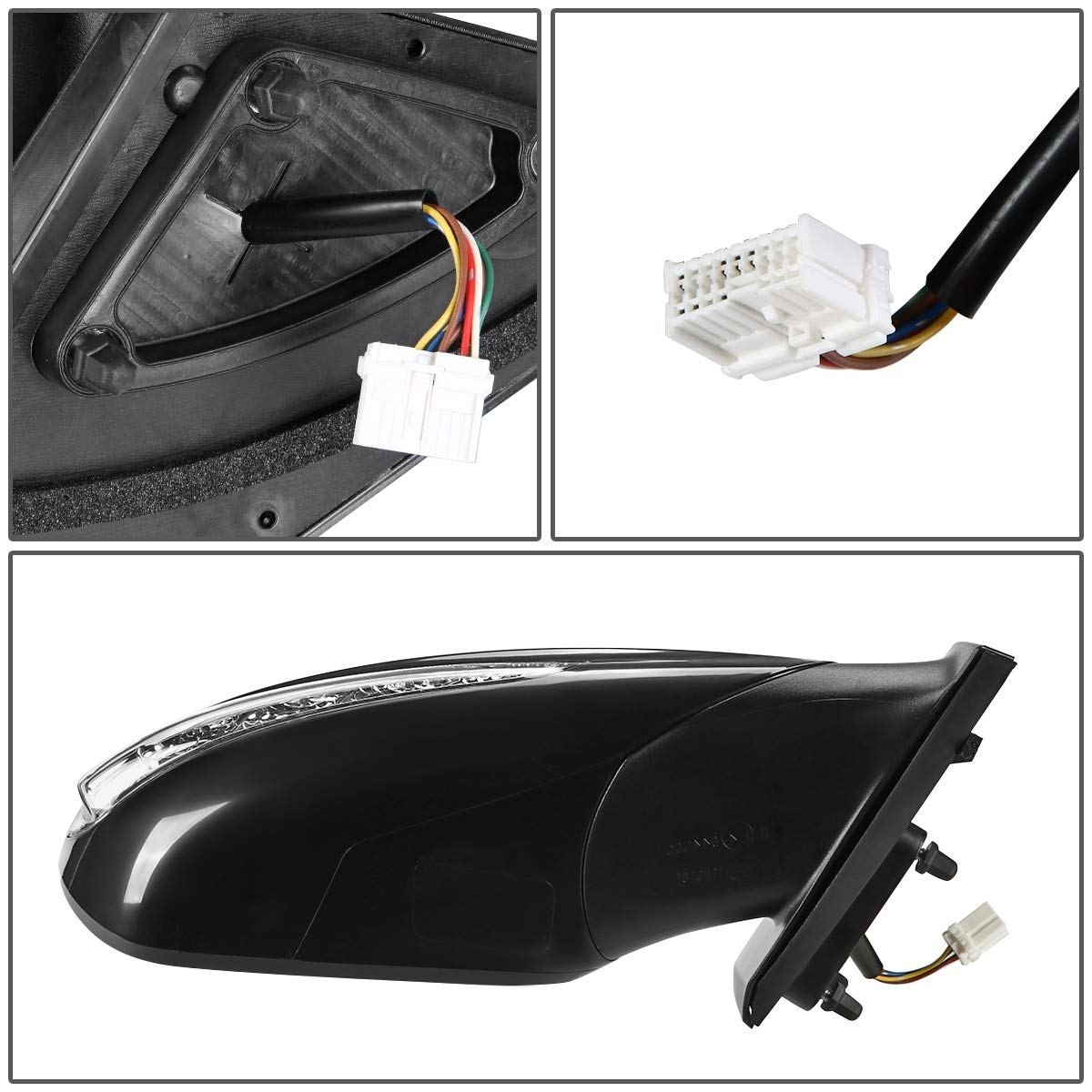 DNA Motoring OEM-MR-FO1321168 Estilo De Fábrica Powered Heated Espejo De La A 711280