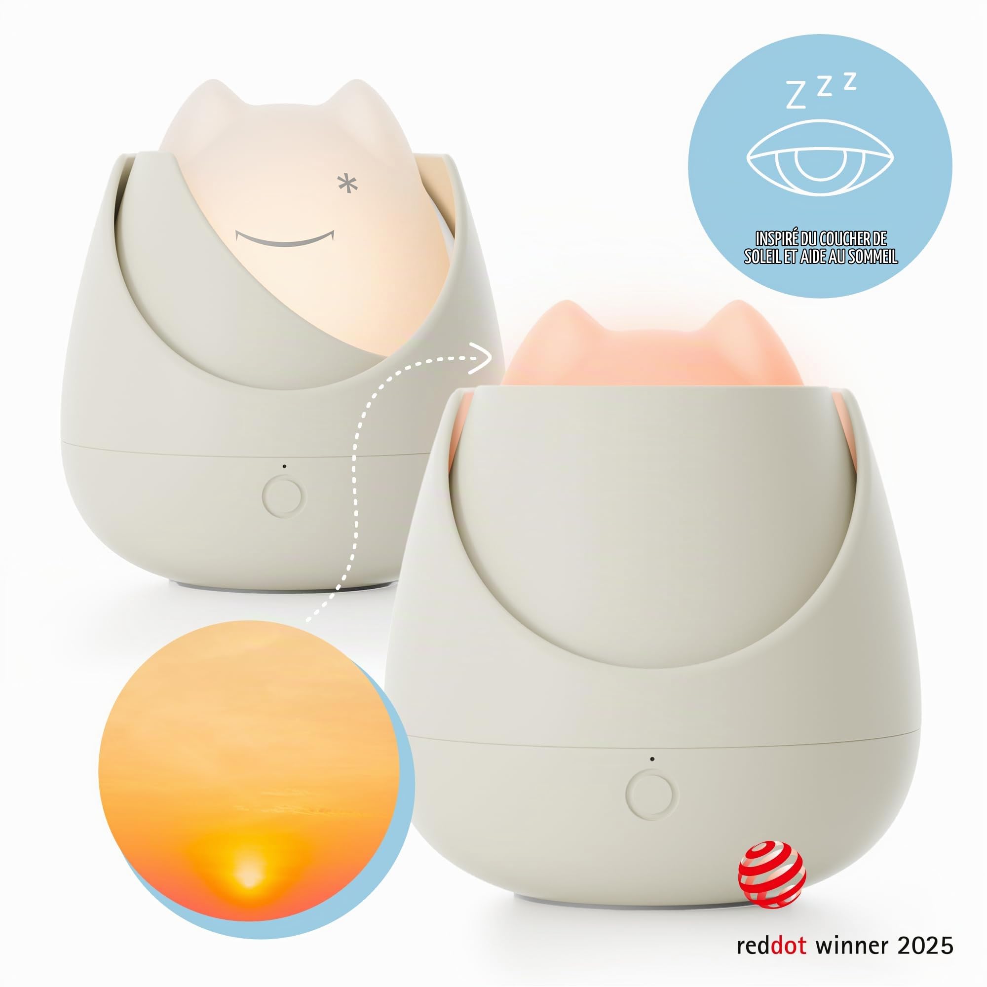 nosiboo Zigg veilleuse enfant - lampe de chevet bébé