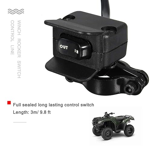 Miniatura 3 de Línea de control de manillar de alta resistencia, interruptor basculante, control de manillar, accesorios de advertencia para ATVUTV 9.8 ft